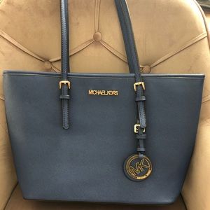 Blue Michael Kors Purse